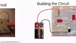 How to Use an NPN Transistor to Switch on an LED  Electronics for Absolute Beginners [upl. by Olotrab430]