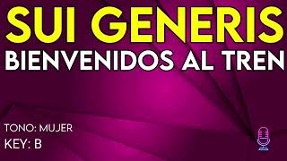 Sui Generis  Bienvenidos Al Tren  Karaoke Instrumental  Mujer [upl. by Warenne127]