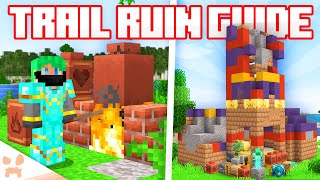 MINECRAFT TRAIL RUINS GUIDE  The Mysterious Archeology Ruin [upl. by Erdnuaed]