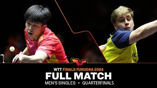 FULL MATCH  Wang Chuqin vs Truls Moregard  MS QF  WTTFukuoka 2024 [upl. by Aratahs651]