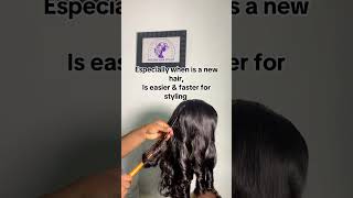 How to achieve an heatless bouncy curls with the use of tonging brush [upl. by Duma]