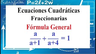 Cómo resolver Ecuaciones Cuadráticas con fracciones 3 [upl. by Wooster]