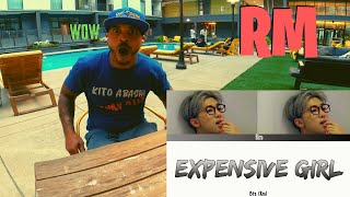 BTS RM  Expensive Girl Lyrics  Kito Abashi Reaction [upl. by Rangel]