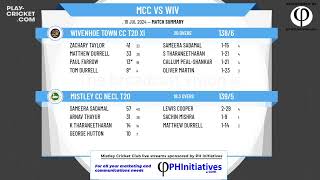 Mistley CC NECL T20 v Wivenhoe Town CC T20 XI [upl. by Adnylg]