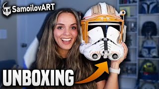 COMMANDER CODY REPLICA HELMET UNBOXING  from samoilovart [upl. by Demott]