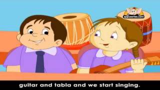 Rhymes for Learning English with Lyrics  My School [upl. by Kcirtapnhoj]