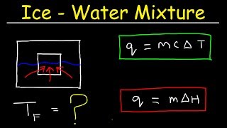 Final Temperature of Ice and Water Mixture  How Many Grams of Ice Will Melt [upl. by Linnea670]