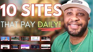 10 Work From Home Websites That Will Pay You DAILY For Beginners [upl. by Trebla]