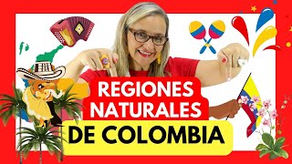 REGIONES NATURALES DE COLOMBIA  Orinoquía Andina Pacífica Insular Caribe y Amazonía  SOCIALES [upl. by Ailemaj692]