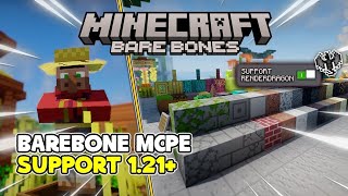 Bare Bones TexturePack For MCPE 121 🔥 [upl. by Llet]