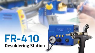 Hakko FR410 High Power Desoldering Station — Video by American Hakko [upl. by Tecu]