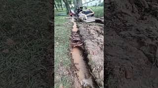 Roof Collapse and Trench Digging for a Washout Flood with a Hose Level Below [upl. by Lever]