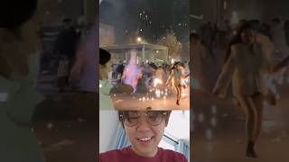 fireworks light sewage pipe on fire science shorts cow [upl. by Yroj]