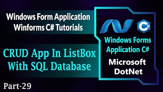 29  Creating CRUD Application Using ListBox In Winforms C  Windows Forms App CHindiUrdu [upl. by Spring]