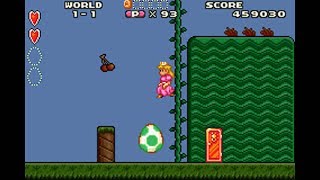 Playthrough  Super Mario Advance Color Restoration  Yoshi Challenge World 1 Part 8 [upl. by Nedyrb]