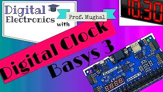 20 FPGA Project ➠ Digital Clock  FPGA Basys3 Board  Verilog [upl. by Rhonda782]