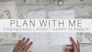 Plan With Me  Happy Planner Dashboard Layout  January 16 2024 [upl. by Yllom328]