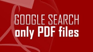 Find only PDF files using Google Search [upl. by Ehcor]