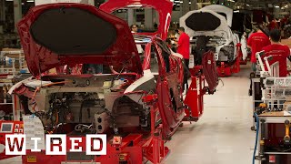 How the Tesla Model S is Made  Tesla Motors Part 1 WIRED [upl. by Chiarra]