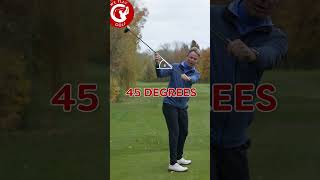 45 degrees SWING PLANE when hitting a DRIVER short [upl. by Nilcaj]