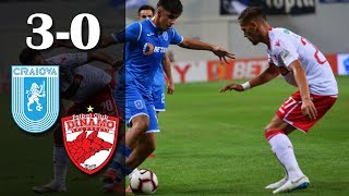 Rezumat U Craiova  FC Dinamo Bucuresti  3  0 1  0 [upl. by Suhpesoj897]