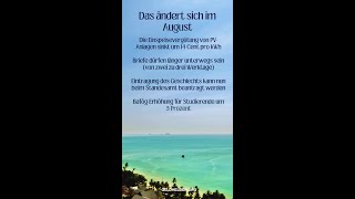 Das ändert sich im August [upl. by Apeed131]