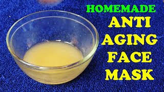 DIY ANTI AGING FACE MASK  TRY SOME EASY NATURAL REMEDIES FOR WRINKLES AND SAGGING SKIN AT HOME [upl. by Liakim645]