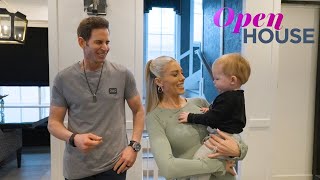 Inside Tarek amp Heather Rae El Moussas Newport Beach Home  Open House TV [upl. by Alyak]