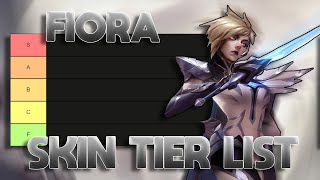 TIER LIST DAS SKINS DA FIORA MUITO ODIADA [upl. by Enybor]