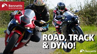 2020 Honda Fireblade on UK roads track amp dyno  CBR1000RRR amp SP [upl. by Anatol]