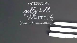 Introducing Gelly Roll White in 3 Sizes [upl. by Pandolfi]