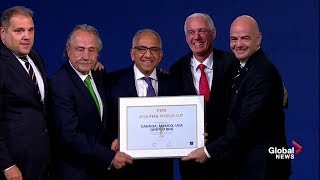 Canada US and Mexico bid selected as 2026 FIFA World Cup host [upl. by Mikal164]