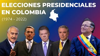 Las Elecciones Presidenciales en Colombia 1974  2022 [upl. by Darton969]