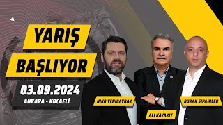 3 Eylül 2024 Ankara ve Kocaeli At Yarışı Tahminleri Niko Yenibayrak Ali Kayakıt ve Burak Sipahiler [upl. by Nims]