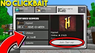 How To ACTUALLY Play Hypixel In MCPE  Minecraft PE Pocket Edition Xbox Windows 10 PS4 Switch [upl. by Hilleary713]