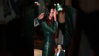 💚 Kendall Jenner’s ShowStopping Green Leather Look amp Candid Moments 🌟 fashion [upl. by Derward]