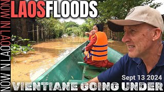 FLOODING IN LAOS  Parts of the Lao Capital Vientiane are Underwater [upl. by Otrebor]