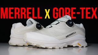 MERRELL MOAB SPEED STORM BOA GORETEX  Unboxing review amp on feet [upl. by Enimasaj]