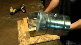 How to install a Sheet Metal Duct Damper on a Register Can or Box for Heating and Air Conditioning [upl. by Bolten]