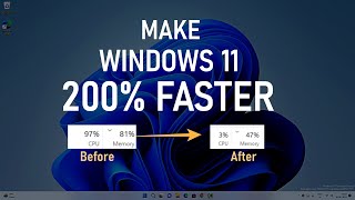 How to Make Windows 11 Faster  200 Faster Windows 11 [upl. by Amrac]