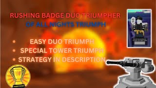 EASY DUO TRIUMPHER OF ALL NIGHTS TRIUMPH  TOWER DEFENSE SIMULATOR [upl. by Oilenroc959]