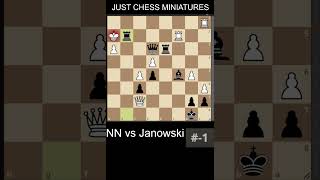 David Janowski defeats NN with the gueridons checkmate chess [upl. by Dib]