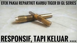 Ganti mainjet dan pilot jet standar di karbu GL  efek pakai standar tiger [upl. by Zetroc]