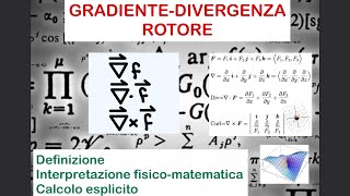 Gradiente divergenza e rotore spiegati in modo semplice e completo [upl. by Anelehs]