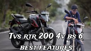 Tvs Apache rtr 200 4v bs 6 best Features RTR 200 bs 6 best Features rtr 200 best Features [upl. by Ditter]