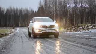 KIA Sportage 2014 FL NOKIAN HAKKAPELIITTA 8 SUV тест на льду [upl. by Anelagna]