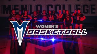 Menlo College  202223 Womens Basketball  Game Entrance Hype Video [upl. by Yrhcaz911]