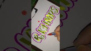 R K H M P S se start hone wale name sune  satisfying creative art shorts viral trending artfyp [upl. by Redep]