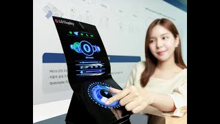 LG unveils Stretchable Display technology that can expand from 12 inches to 18 inches [upl. by Cacilia609]