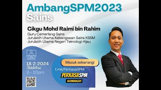 Momentum A Ambang Sains SPM 2023 bersama Cikgu Remy [upl. by Ylrehc]